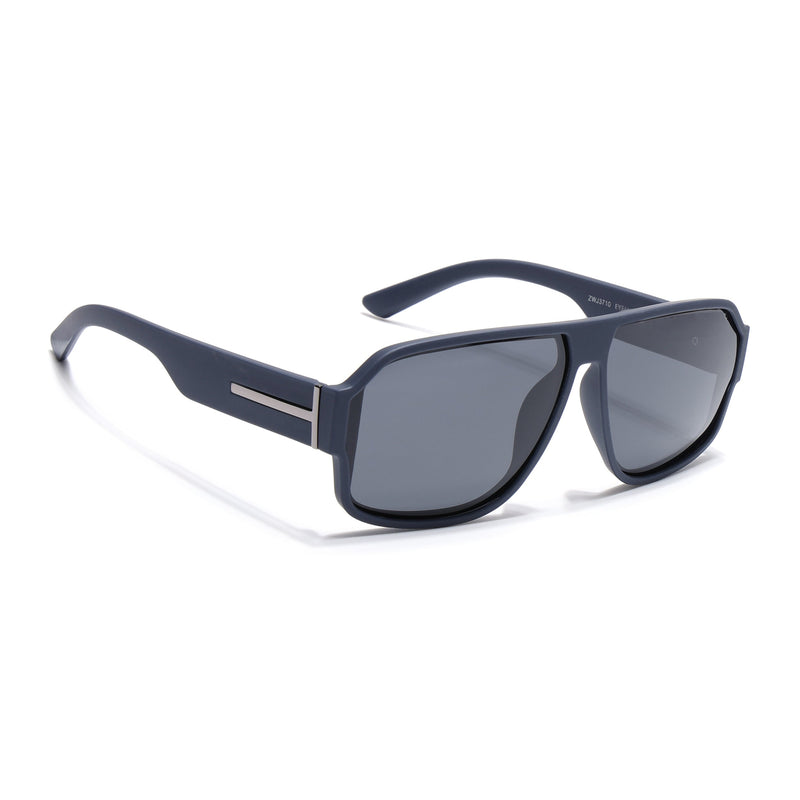 Eyejack Grey Wayfarer Polarized Sunglasses for Men & Women (3710PCL1203)