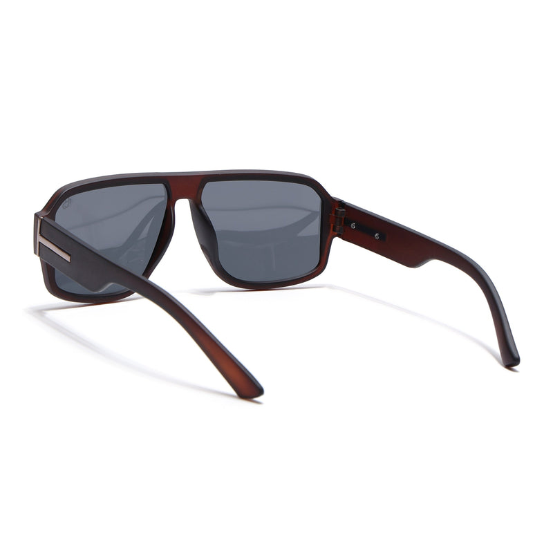 Eyejack Brown Wayfarer Polarized Sunglasses for Men & Women (3710PCL1206)