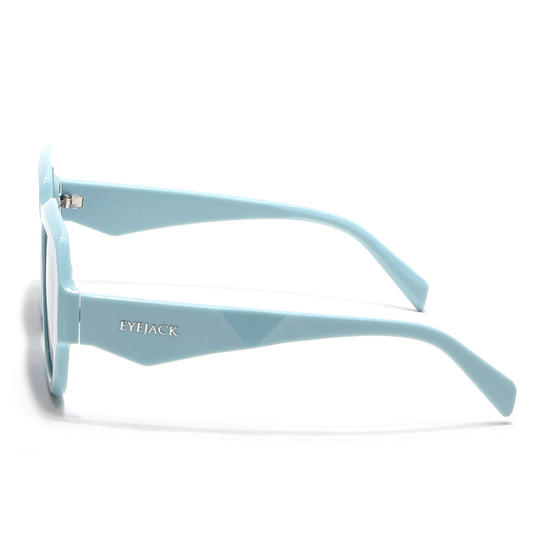 Eyejack Sky Blue Oversize Sunglasses for Women (3732CL996)