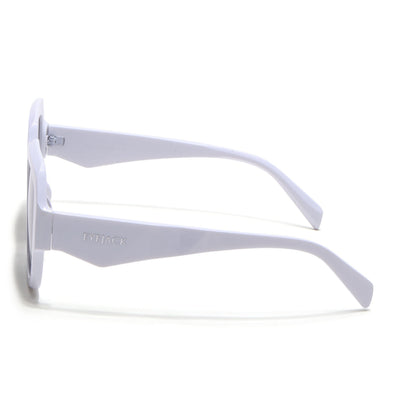 Eyejack White Oversize Sunglasses for Women (3732CL997)