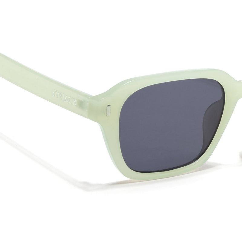 Eyejack Sea Green Square Sunglasses for Men & Women (3740CL1001)