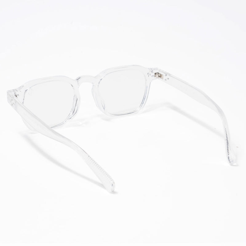 Eyejack Transparent Square Eyeglasses for Men & Women (3797CL523-C3)