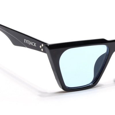 Eyejack Black Cateye Sunglasses for Women (3863CL1015)