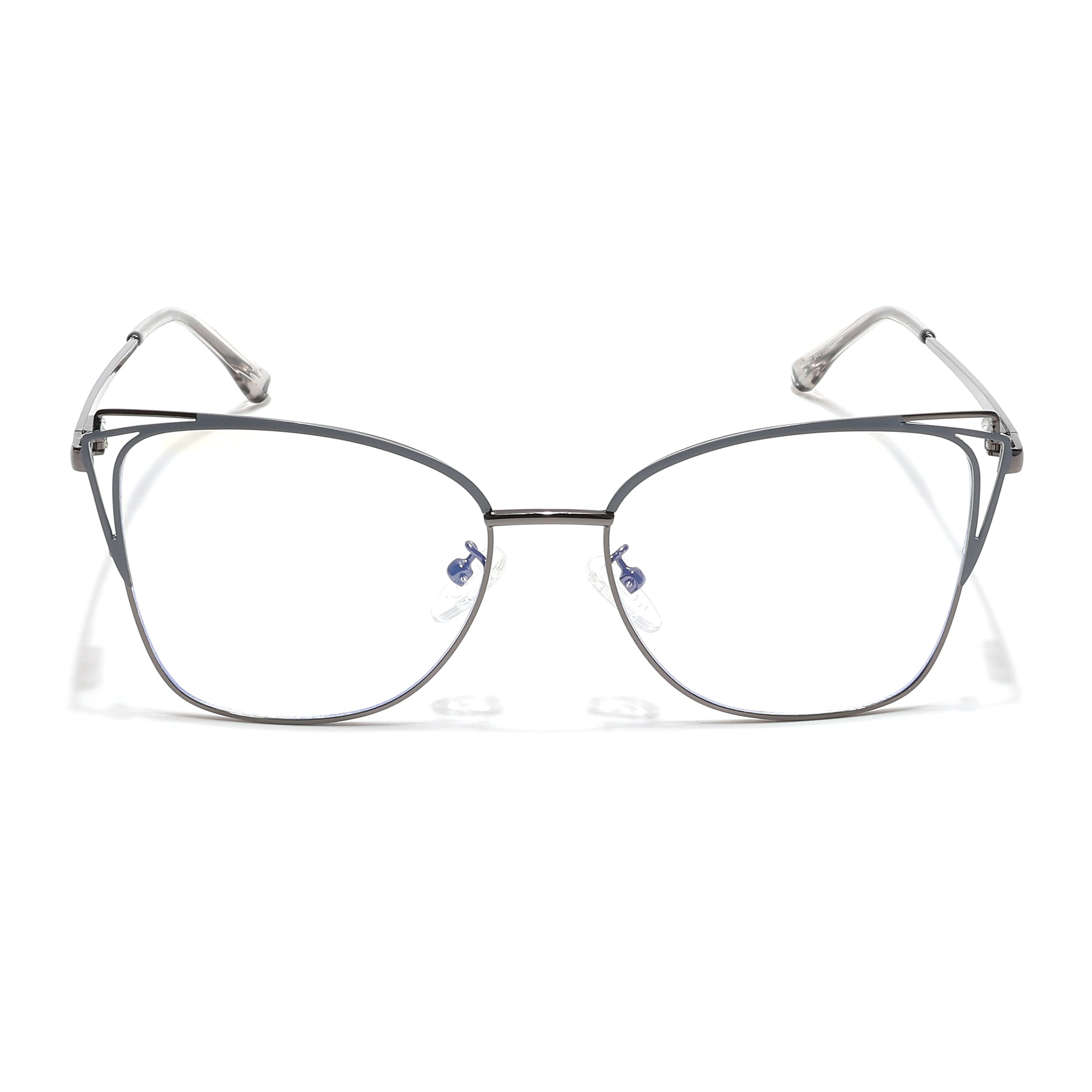 Voyage Glam Grey Cateye Eyeglasses for Women (39001MG6536-C2)