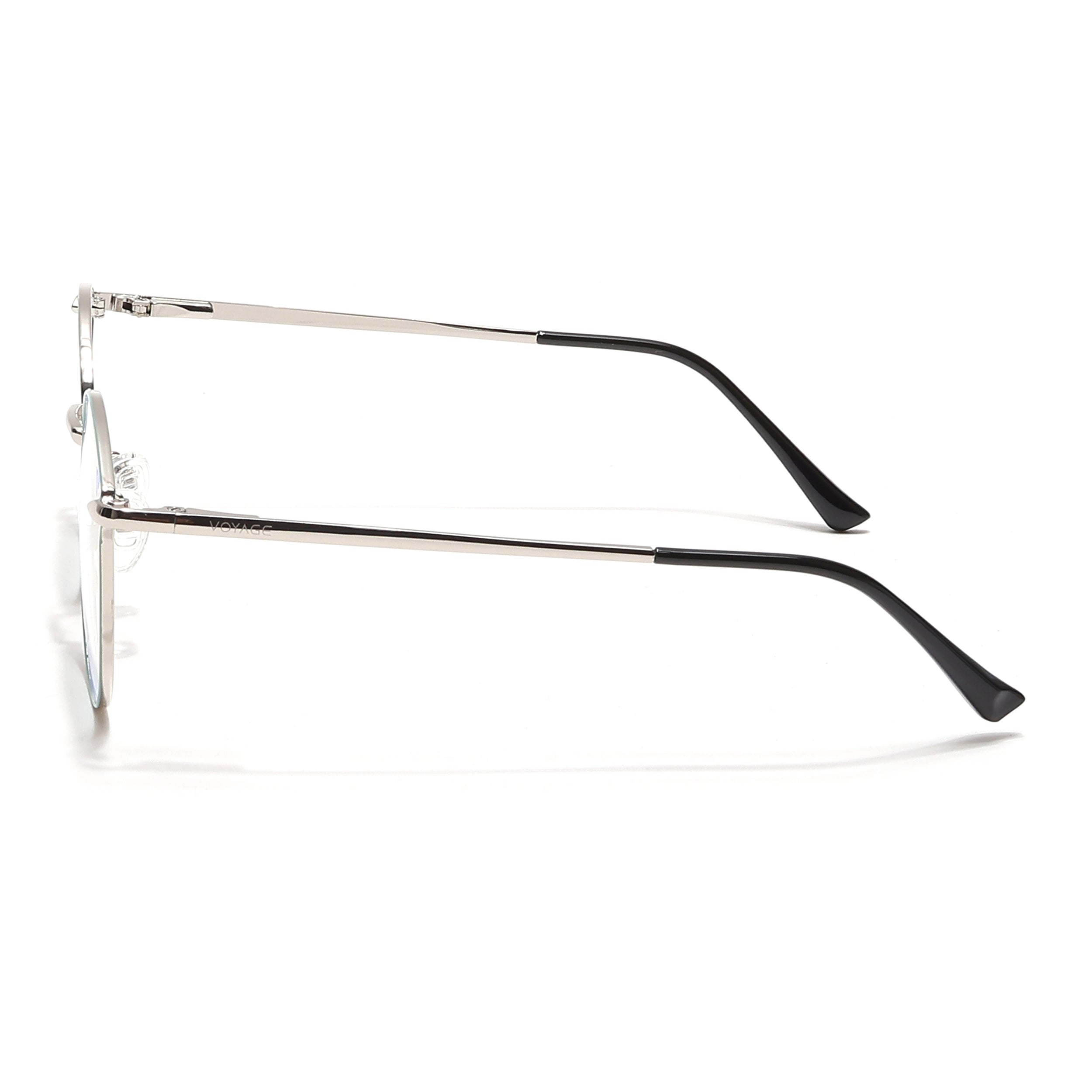 Voyage Glam Green & Silver Cateye Eyeglasses for Women (39003MG6550-C2)