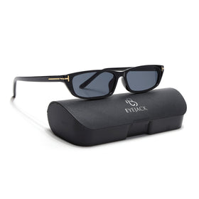 Eyejack Black Rectangle Sunglasses for Women (3972CL1020)