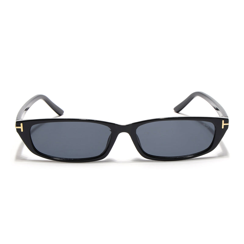 Eyejack Black Rectangle Sunglasses for Women (3972CL1020)