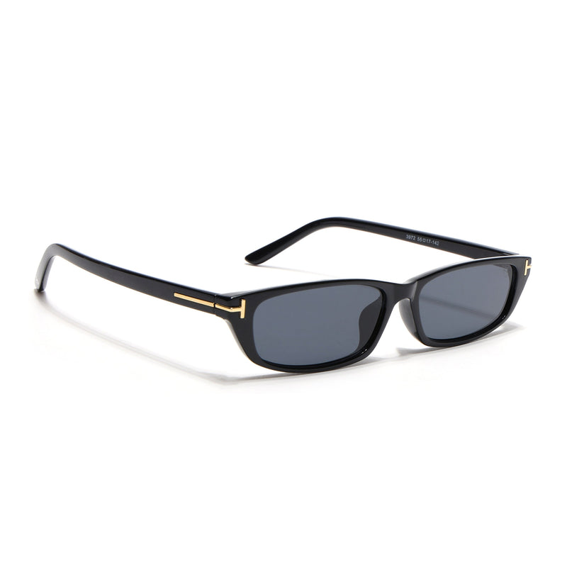 Eyejack Black Rectangle Sunglasses for Women (3972CL1020)
