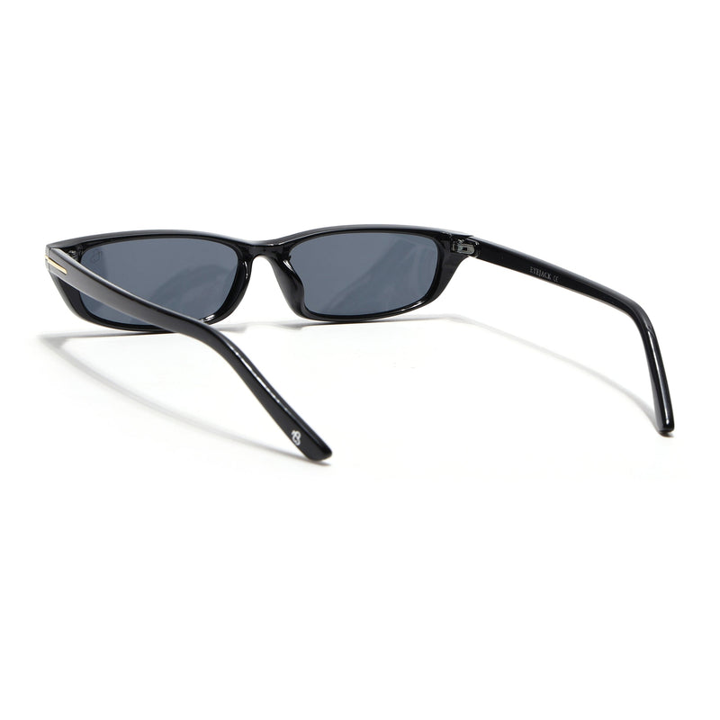 Eyejack Black Rectangle Sunglasses for Women (3972CL1020)