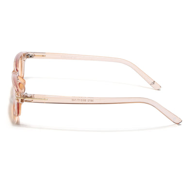 Eyejack Orange Rectangle Sunglasses for Women (3972CL1022)