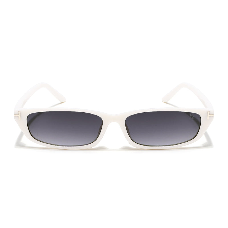 Eyejack White Rectangle Sunglasses for Women (3972CL1023)