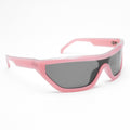Eyejack Wrap Around Sunglasses for Men & Women (Black Lens | Pink Frame - 3980CL555-C4)
