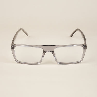 Goeye Grey Rectangle Acetate Eyeglasses for Men & Women (GO175GE1676-C3)