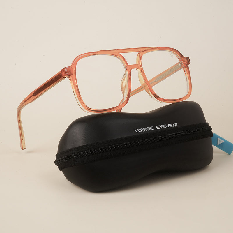 Voyage Maverick Orange Wayfarer Eyeglasses for Men & Women (86635MG4156-C2)