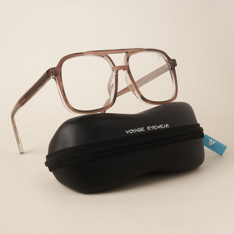 Voyage Maverick Brown Wayfarer Eyeglasses for Men & Women (86635MG4154-C3)