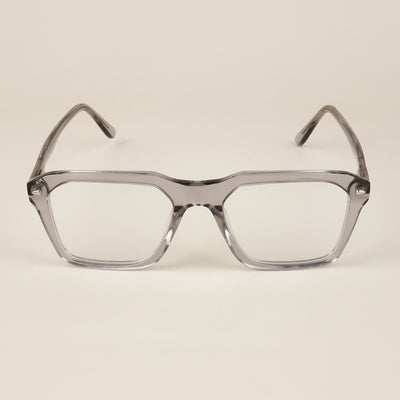 Goeye Grey Square Acetate Eyeglasses for Men & Women (GO173GE1673-C3)