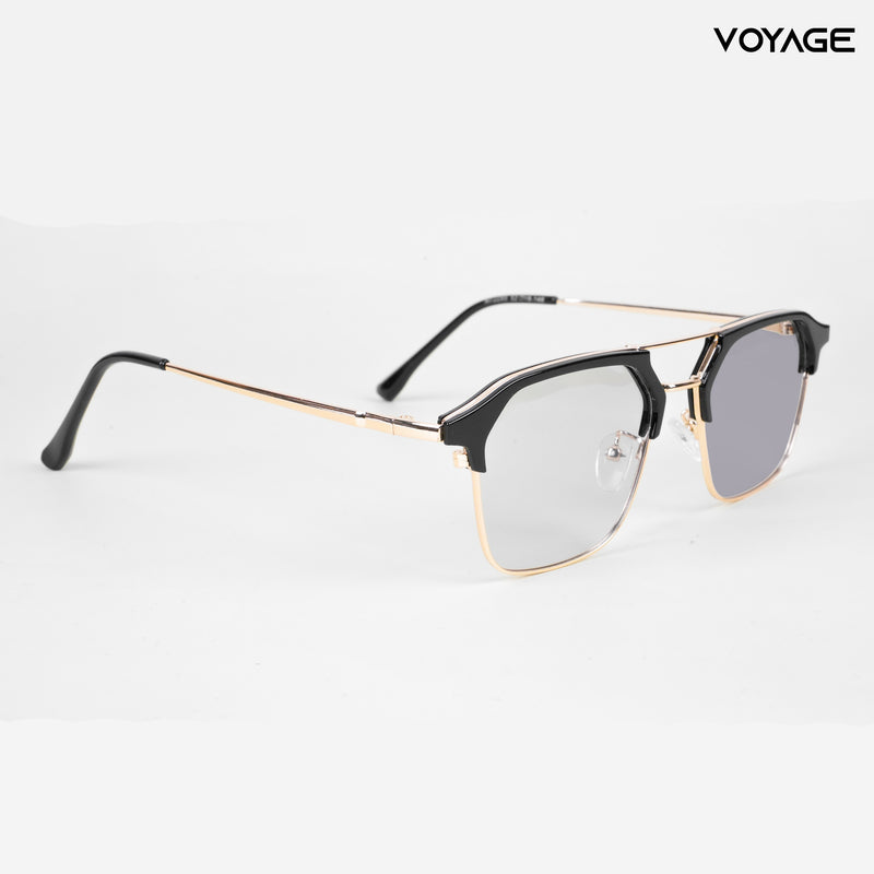 Voyage photochromic Golden & Black Wayfarer Eyeglasses for Men & Women (2295MG5075-C1)