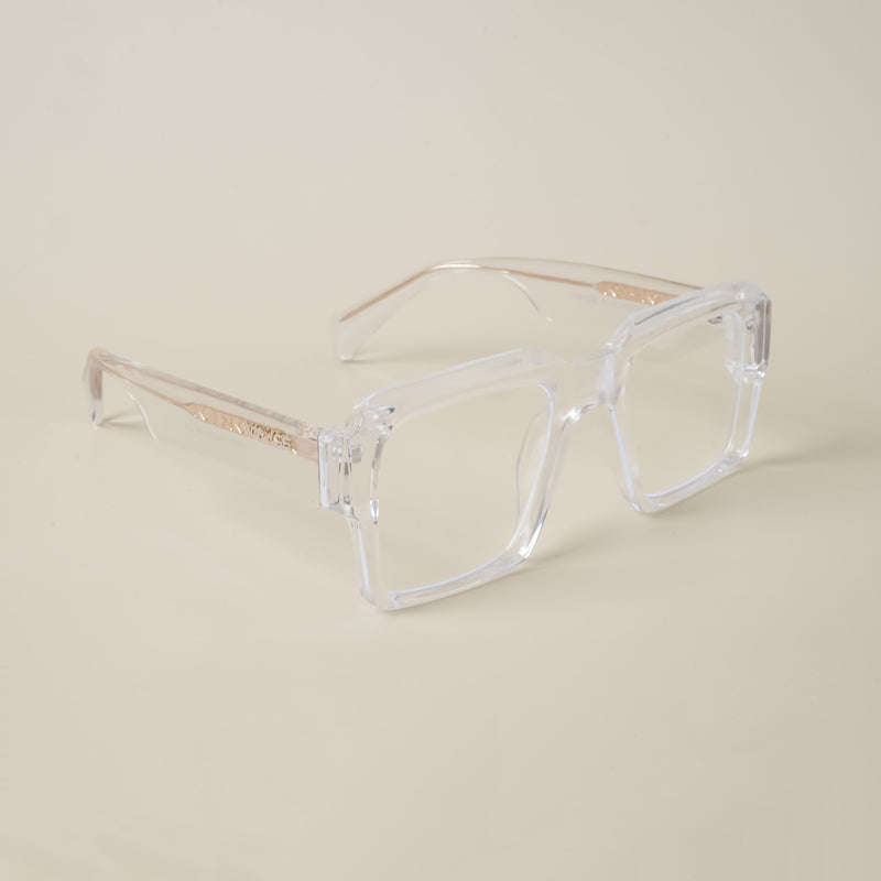 Voyage Goat Transparent Wayfarer Eyeglasses for Men & Women (58972MG4758-C3)