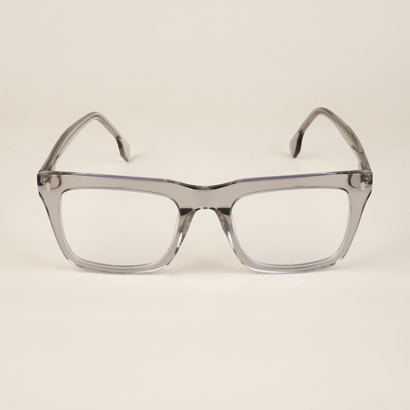 Goeye Grey Square Acetate Eyeglasses for Men & Women (GO178GE1679-C3)