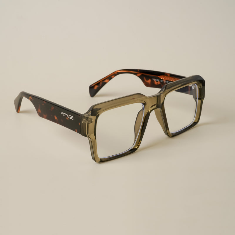 Voyage Goat Transparent Green Wayfarer Eyeglasses for Men & Women (58972MG4760-C5)