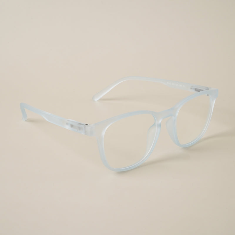 Voyage Air Sky Blue Square Eyeglasses for Men & Women (T011MG4733-C7)