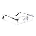 Voyage Silver Rimless Eyeglasses for Men & Women (4097FMG9265)