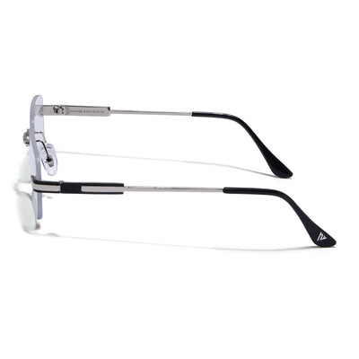 Voyage Silver Rimless Eyeglasses for Men & Women (4097FMG9265)