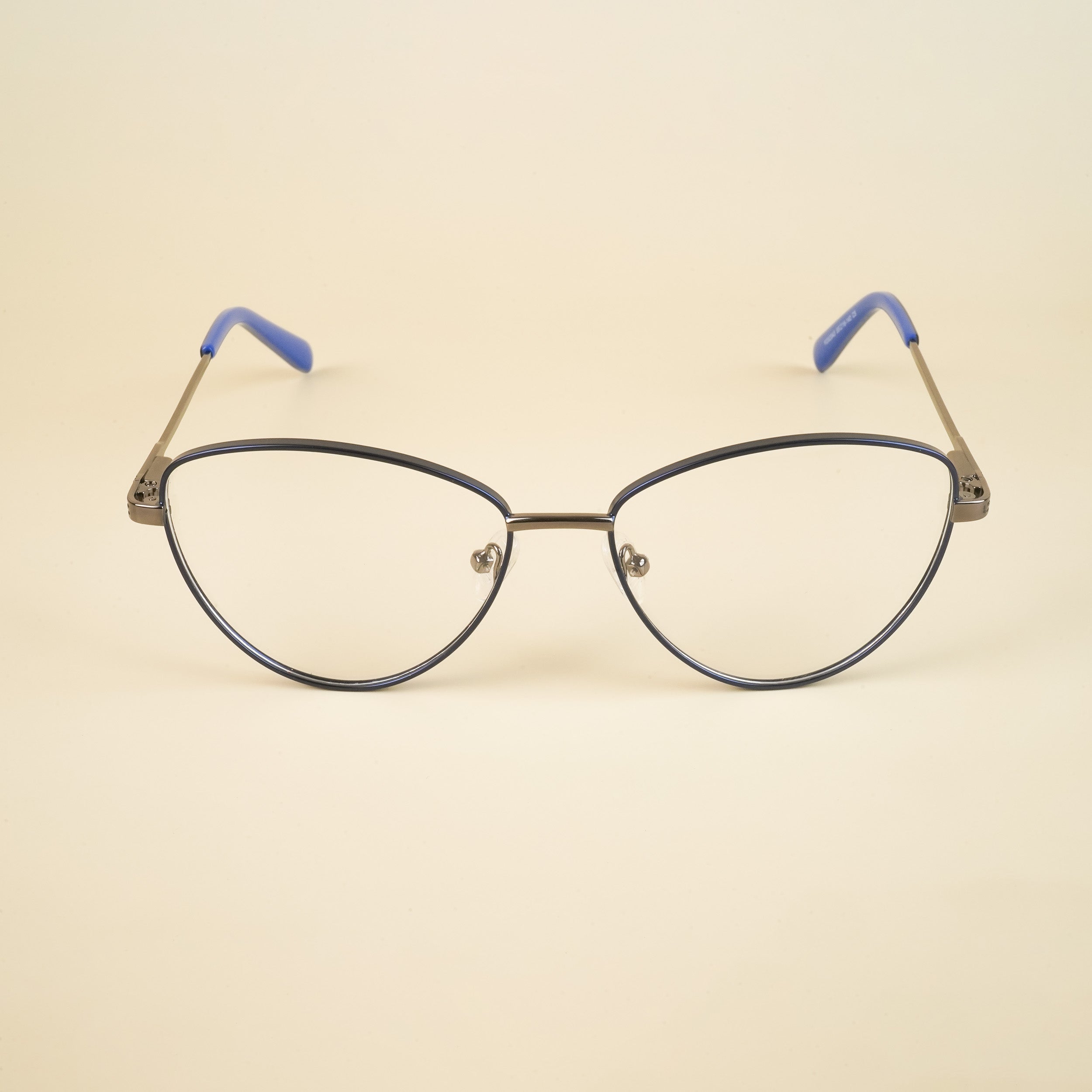 Voyage Blue Cateye Eyeglasses for Women (YC82043MG4604-C5)
