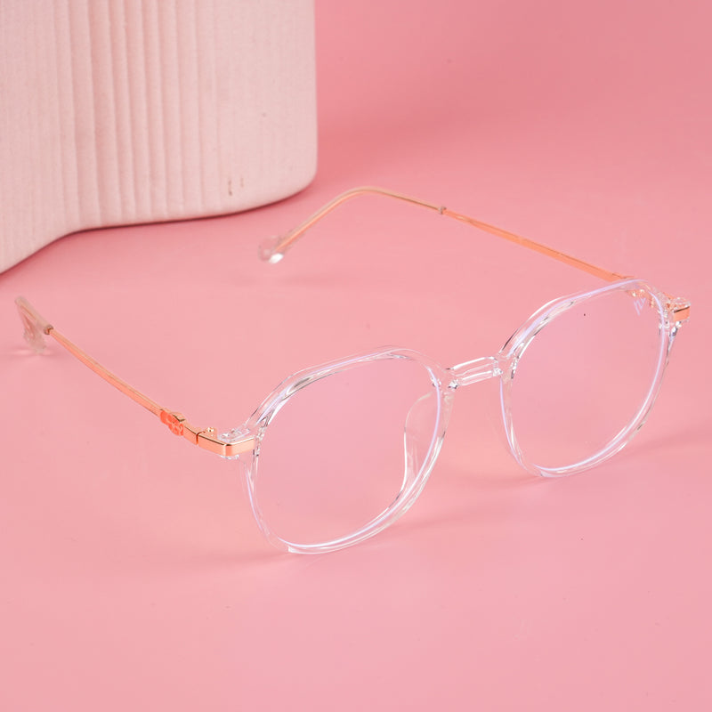 Voyage Glam Transparent Square Eyeglasses for Men & Women (TR83025MG4674-C7)
