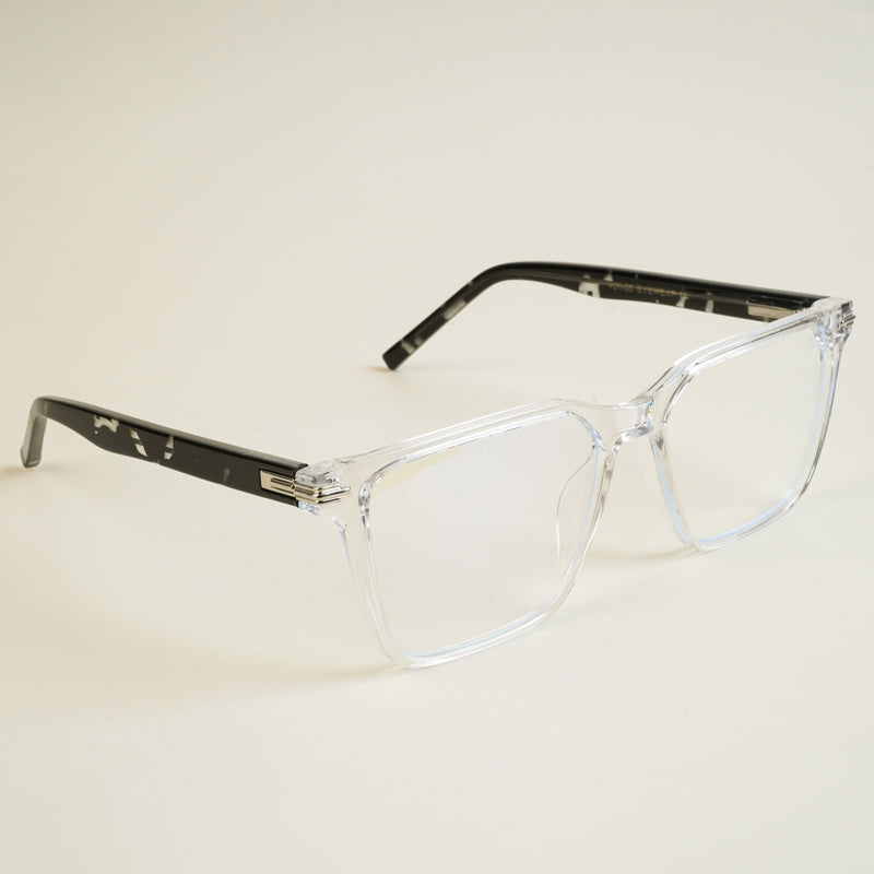 Voyage High Street Transparent Square Eyeglasses for Men & Women (86002MG4936-C3)