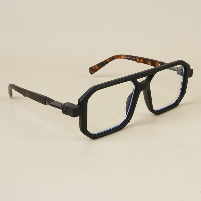 VictorX | Matt Black Wayfarer Eyeglasses for Men & Women (8838MG5509-C5)