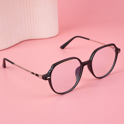 Voyage Glam Matt Black Square Eyeglasses for Men & Women (TR83027MG4679-C6)