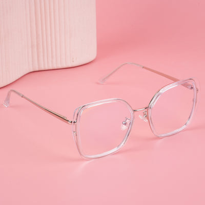 Voyage Glam Transparent Cateye Eyeglasses for Women (TR3010MG5141-C2)