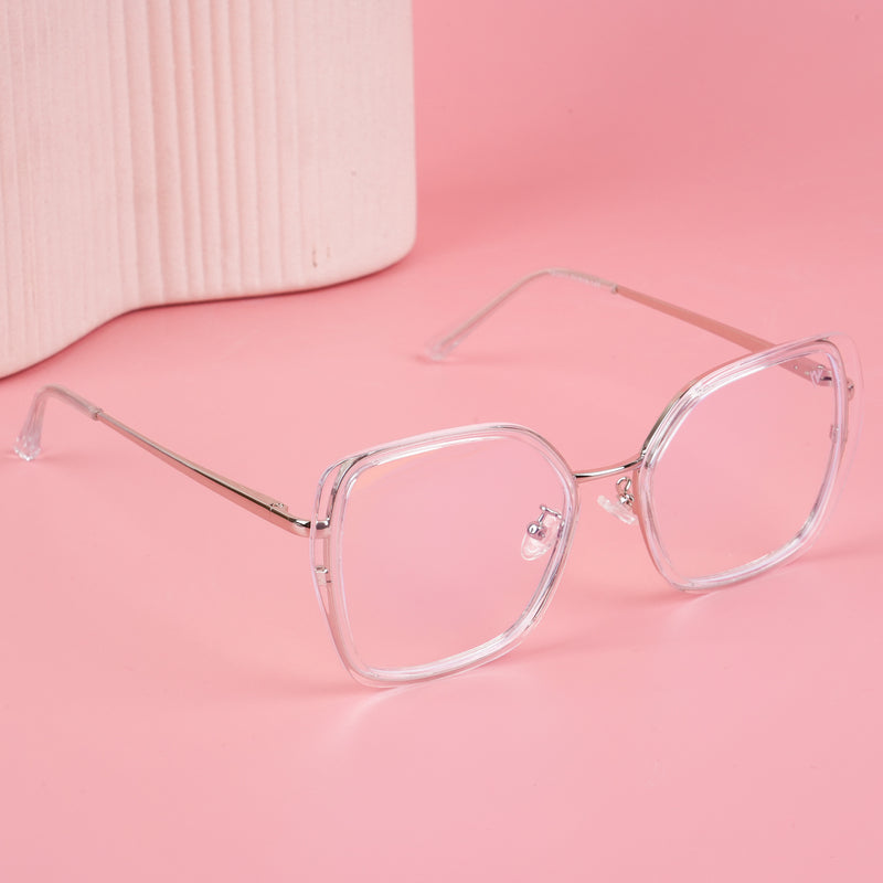 Voyage Glam Transparent Cateye Eyeglasses for Women (TR3010MG5141-C2)