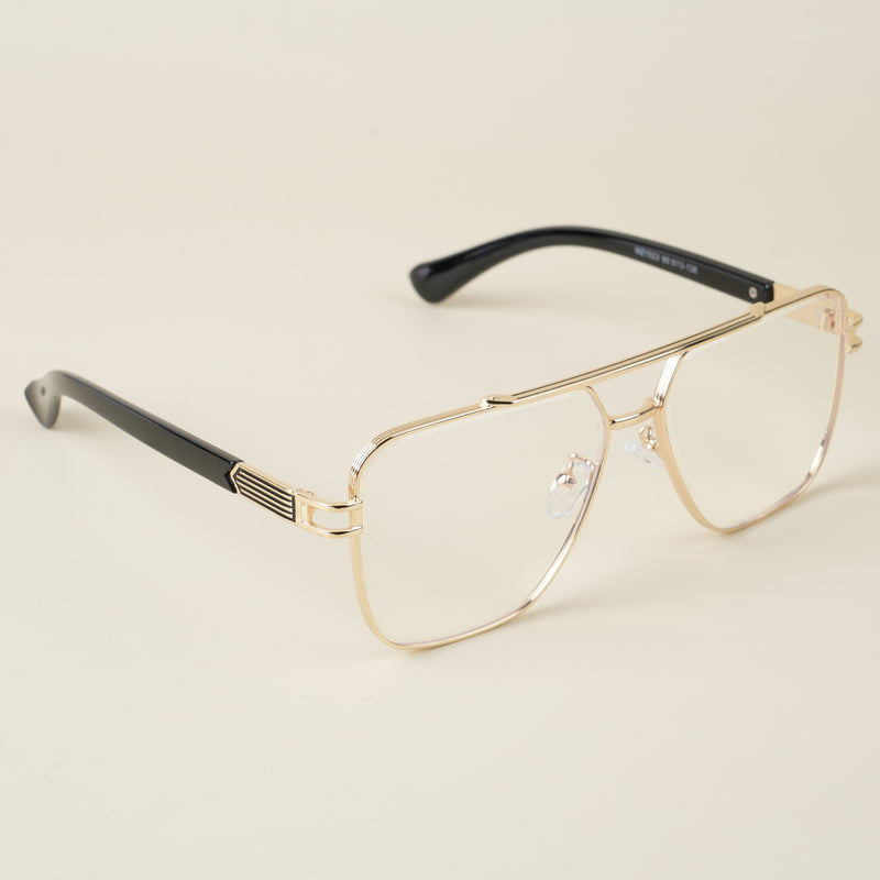 Voyage Golden Wayfarer Eyeglasses for Men & Women (1023MG5231-C1)