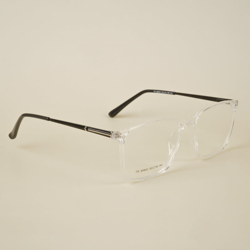 Goeye Transparent Square Eyeglasses for Men & Women (TR85602GE1694-C2)