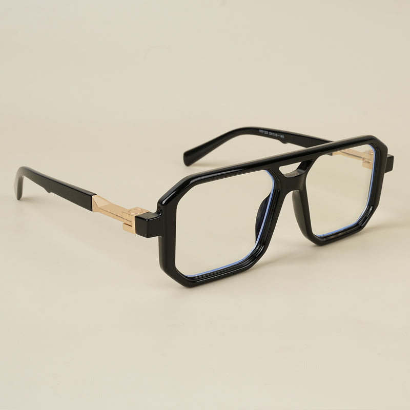 Voyage Goat Shine Black Wayfarer Eyeglasses for Men & Women (8838MG5508-C4)