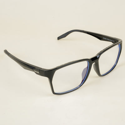 Voyage Techtonic Shine Black & Grey Wayfarer Eyeglasses for Men & Women (58694MG5291-C2)