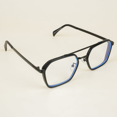 Voyage Black Wayfarer Eyeglasses for Men & Women (7177MG5267-C1)