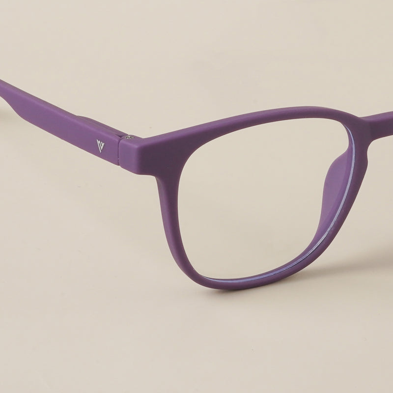 Voyage Air Purple Square Eyeglasses for Men & Women (T011MG4731-C5)