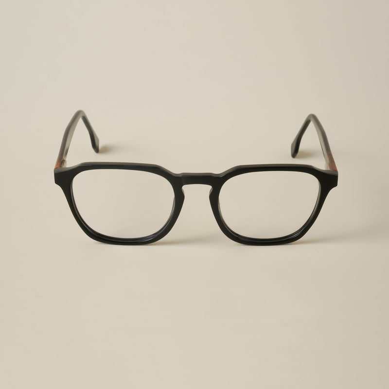 Goeye Shine Black Square Eyeglasses for Men & Women (G091GE1684-C1)