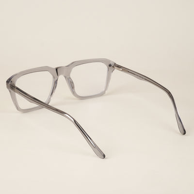 Goeye Grey Square Acetate Eyeglasses for Men & Women (GO173GE1673-C3)