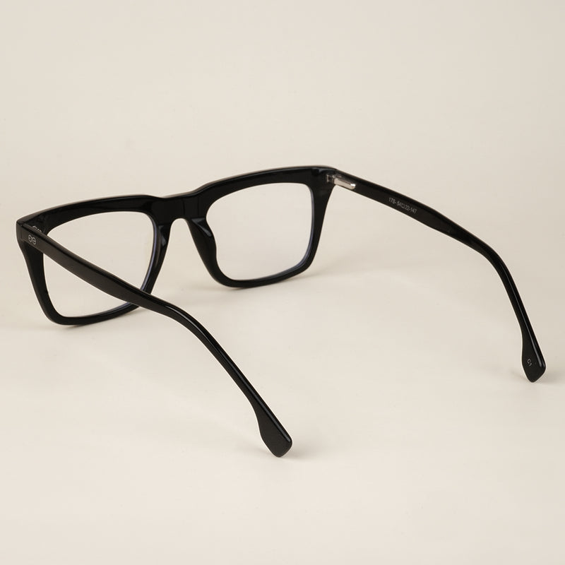 Goeye Black Square Acetate Eyeglasses for Men & Women (GO178GE1678-C1)