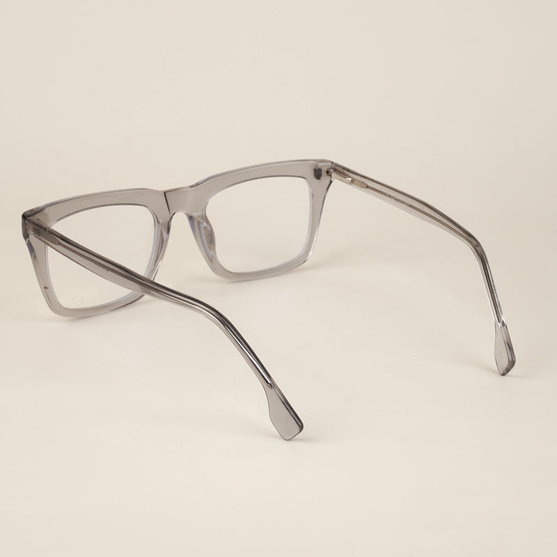 Goeye Grey Square Acetate Eyeglasses for Men & Women (GO178GE1679-C3)