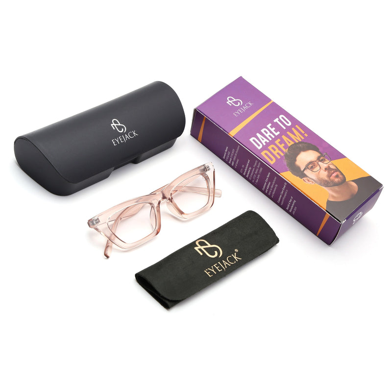 Eyejack Light Brown Cateye Sunglasses for Women (5003CL1231)