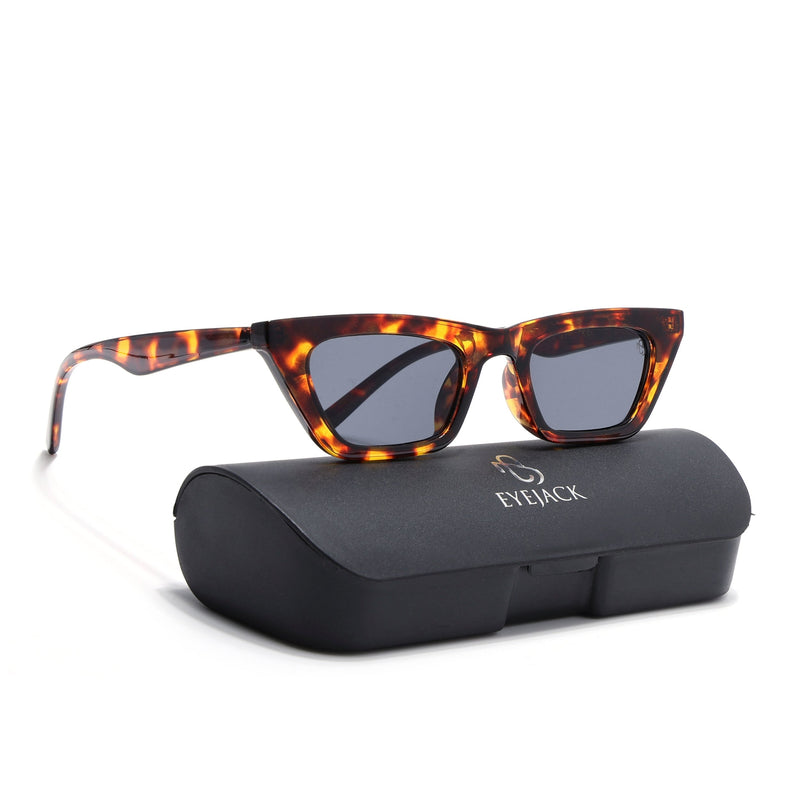 Eyejack Demi Brown Cateye Sunglasses for Women (5003CL1232)