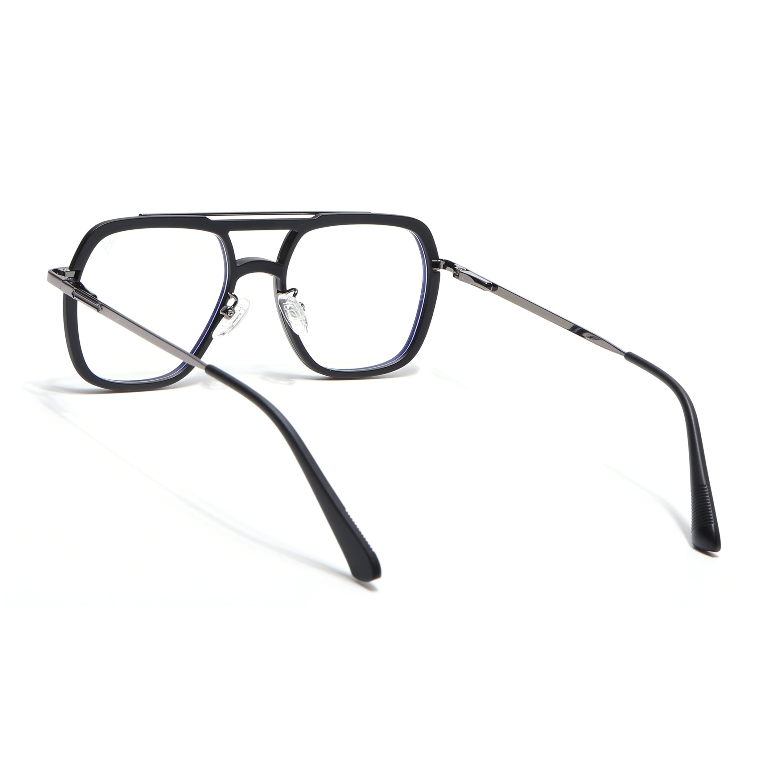 Voyage Grey & Black Wayfarer Eyeglasses for Men & Women (5011FMG6843-C1)