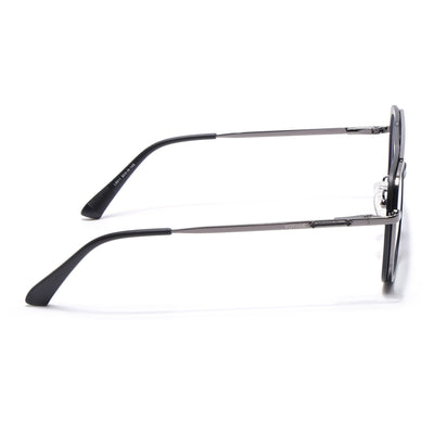 Voyage Grey & Black Wayfarer Eyeglasses for Men & Women (5011FMG6843-C1)