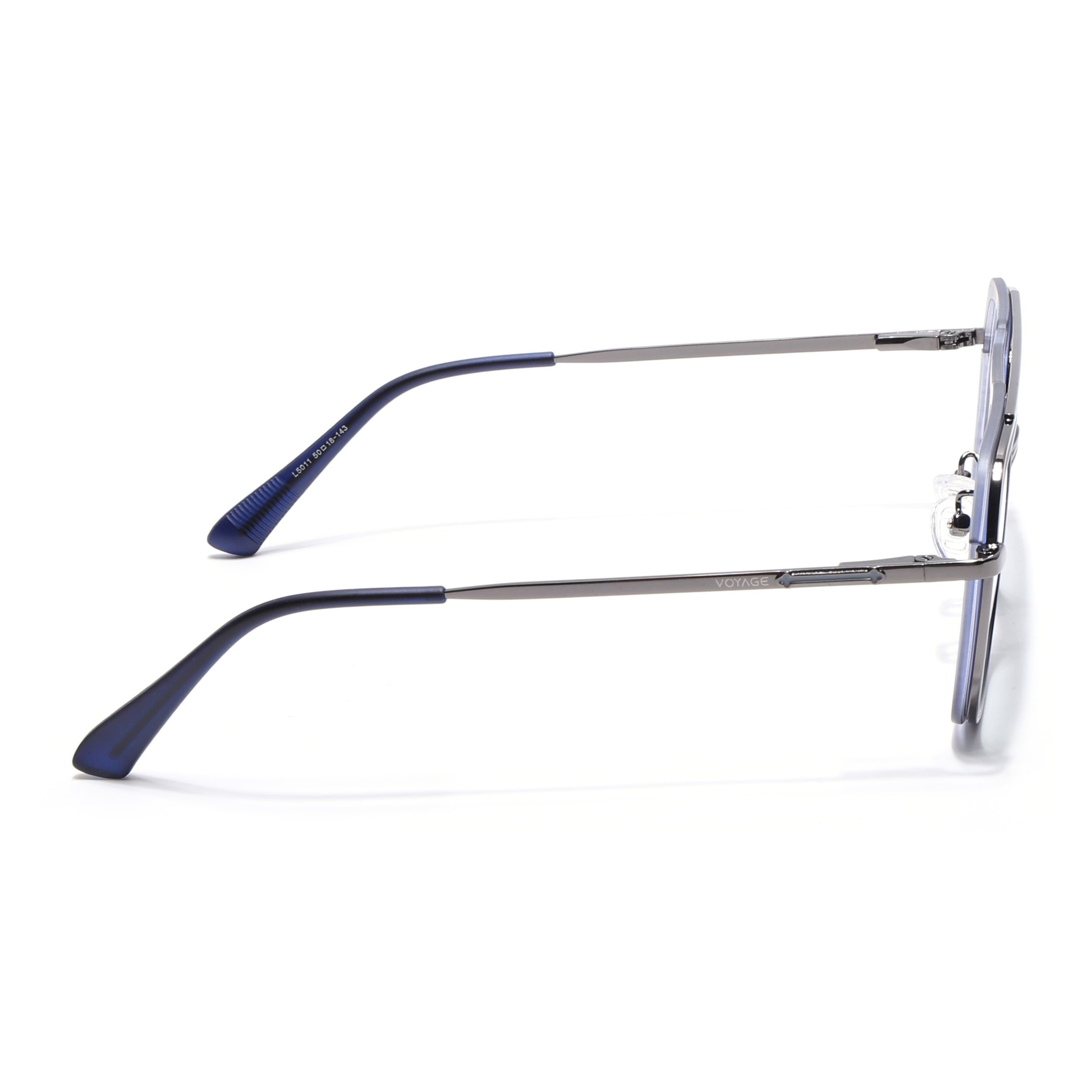 Voyage Grey Wayfarer Eyeglasses for Men & Women (5011FMG6847-C5)