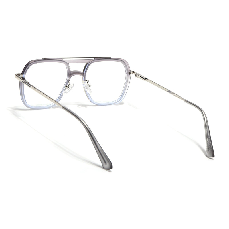Voyage Silver & Grey Wayfarer Eyeglasses for Men & Women (5011FMG6848-C6)